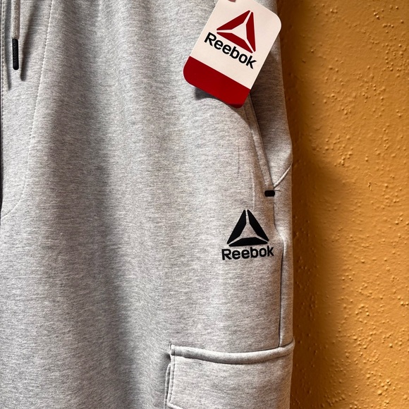 Reebok Men's Light Gray Joggers - Picture 4 of 5